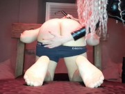 Dominatrix Nika spanks her slave's bare ass. Spanking. 16/16