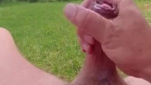 Backyard Blast Off (Outdoor Cumshot)