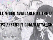 Footjob in black pantyhose, cum on nylon feet - Katya Shien 15/16