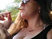 Nerdy Smoking Cigarettes In Truck 12/16