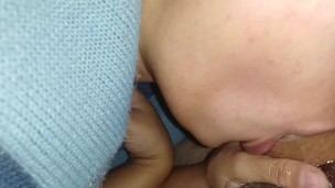 i sucked the cock non stop and made him cum in the insane handjob he moaned🍆🥛💦😋