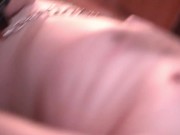 Nipple play. Dominatrix Nika twists the nipples of the slave, the grateful slave kisses her legs. 8/16