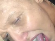 Spit shining this bbc! Sucking balls, selling out/talking crap to her ex’s licking ass! Vengence 🤣 10/16