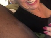 Spit shining this bbc! Sucking balls, selling out/talking crap to her ex’s licking ass! Vengence 🤣 9/16