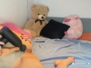 USES A MASSAGER TO BE VIBE HER SLIPPERY PUSSY I PERFECT PUSSY 7/16