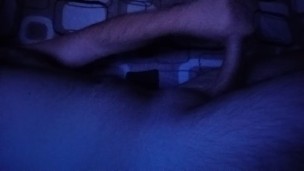 Playing with my dick at night