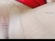 Flashing and pussy play in nylons on my friend’s couch!  11/16