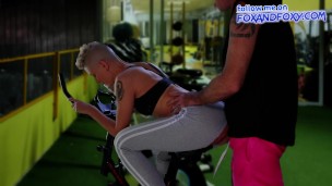 Anal fuck in the public GYM. Part 2