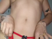 latina trying on different panties 10/16