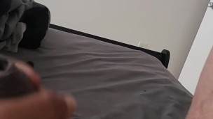 Chub Daddy stroking his big dick 