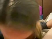 Milf MARILYN IVY takes dick to back of throat.  Deepthroat 10/16