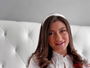 Busty Blonde Seduces Naughty Teen Lesbo 2/16