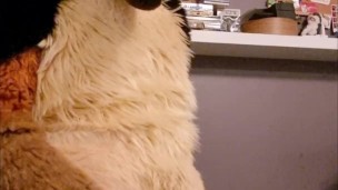 Fursuit watersports and cum!