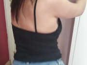 hot girl changing her blouse showing her breasts 15/16