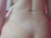 butt brunette, rolling and slapping the big hot ass 7/16