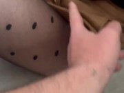 Cum on nylon feet  2/16