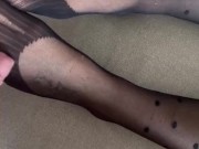 Cum on nylon feet  6/16