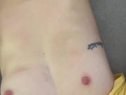 I love cum on his small tits  11/16