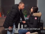 DEBT4k. Bank employee drills dazzling brunette in her own apartment 7/16