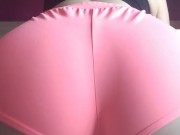 brunette wiggling her ass showing her big ass 4/16