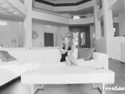 Horny blonde teen wants to get knocked up by this thick cock 2/16