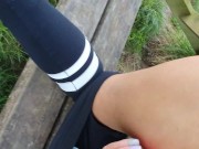 Just The Tip & More - With My Slutty Tinder Date..! Private and Public Sex  16/16