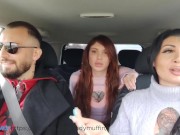 Fucking Tattooed Hitchhiker (Threesome) 9/16
