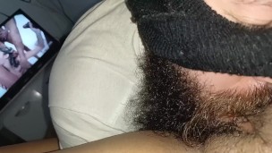 what a delight to cum my pussy in the mouth of the cuckold while I watch porn several cocks fucking