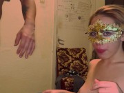 Tinder Girl Hard Facefuck Closeup In her Halloween mask FULL VIDEO ON ONLYFANS Raxxxbit 14/16