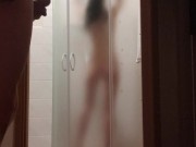 Watching girl at shower 4/16