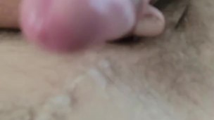 Up close big dick cumshot 