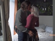 Kisses, missionary sex, orgasms and tender cuddle after 1/16