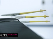 Exclusive trio and anal sex inside a private jet 2/16