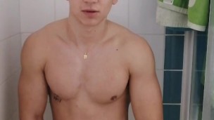 Jercking off in the shower 