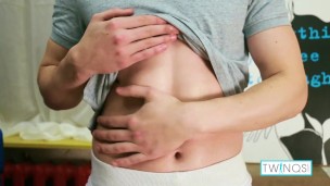 Horny Teen Jock Henry Wanks That Stiff Shaft Until He Shoots His Sticky Cum Load On His Abs!