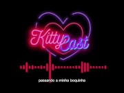 [ASMR ROLEPLAY] Namorada com tesão te liga e te faz gozar | Audio JOI - @yunaktt | Kitty Cast 4/16