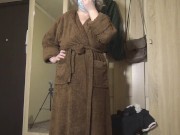 Mature BBW MILF with hairy pussy and big saggy tits changes clothes. 1/16