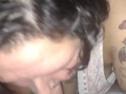 Slutty MILF Housewife sucking White Cock part 1 16/16