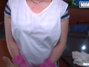 Colombian Slut Valeria Cardozo Rides Her Client's Cock After Cleaning His Apartment - MAMACITAZ 2/16