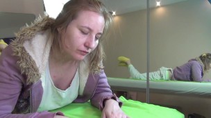 Completely realistic masturbation ( Clothes on ), real orgasm