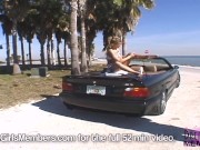 Mindy Rides Around Town With Her Giant Juggs Out 13/16