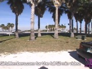 Mindy Rides Around Town With Her Giant Juggs Out 16/16