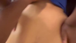 Girlfriend helping her nurse friend take dick