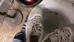 Pissing in my Nike Air Max!