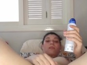 masturbating with a deodorant 2/16