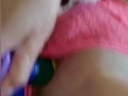 Just the Tip.. (Big Natural Tits) - Feeding My Hungry Tight Pussy  13/16