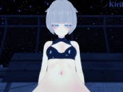 Nazuna Nanakusa and I have intense sex on a rooftop at night. - Call of the Night POV Hentai 1/16