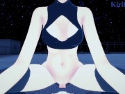 Nazuna Nanakusa and I have intense sex on a rooftop at night. - Call of the Night POV Hentai 4/16