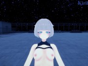 Nazuna Nanakusa and I have intense sex on a rooftop at night. - Call of the Night POV Hentai 8/16