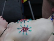 DSC15-3-3) Episode 3: Tiny Cutie Karlee Paige With Needles in Her Tits Is Pussy Fucked by Old Man with Cumshot 10/16